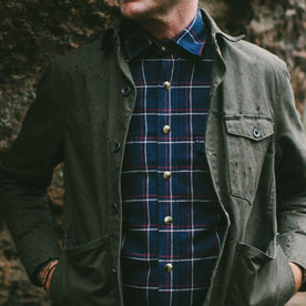 The Crater Shirt in Navy Plaid: Alternate Image 4