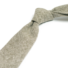 Olive Linen Chambray Tie: Alternate Image 1