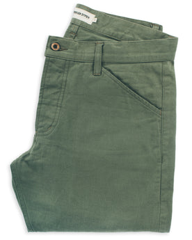 The Camp Pant in Olive Drab Selvage: Featured Image, Pants by Taylor Stitch