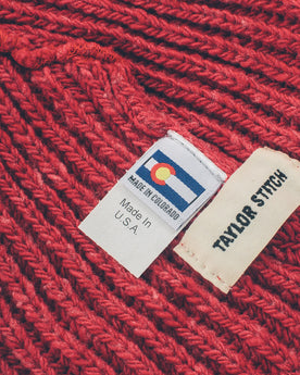 The Merino Wool Beanie in Dusty Red: Alternate Image 2, Accessories by Taylor Stitch