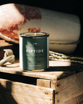 material shot of The Camp Candle in Riptide, Accessories by Taylor Stitch