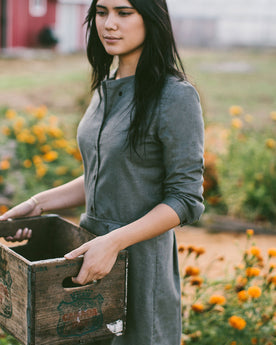 The Juniper Dress in Sage Brushed Cotton: Alternate Image 1, Dresses by Taylor Stitch