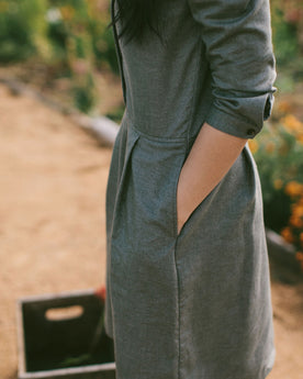 The Juniper Dress in Sage Brushed Cotton: Alternate Image 3, Dresses by Taylor Stitch