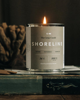 material shot of The Camp Candle in Shoreline, Accessories by Taylor Stitch