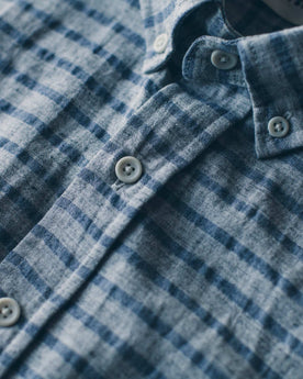The Short Sleeve Jack in Grey & Navy Stripe, Wovens by Taylor Stitch