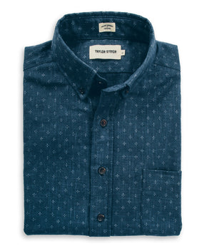 The Short Sleeve Jack in Indigo Star: Featured Image, Wovens by Taylor Stitch