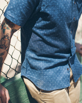 The Short Sleeve Jack in Indigo Star: Alternate Image 1, Wovens by Taylor Stitch