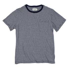 The Crewneck Pocket Tee in Sausalito Stripe: Featured Image