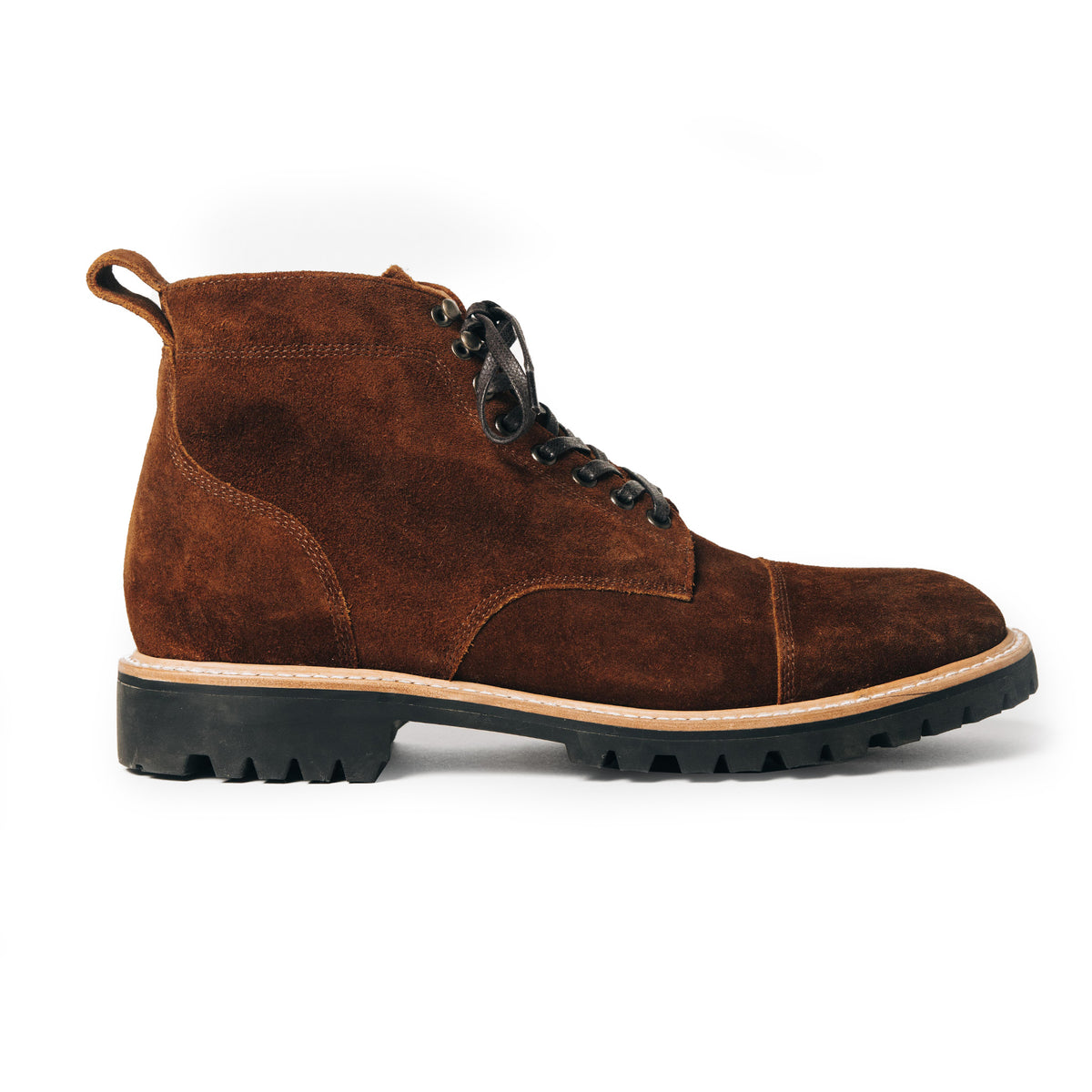 The Moto Boot in Snuff Weatherproof Suede | Taylor Stitch