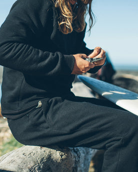 The Merino Sweatpant in Black Fleece: Alternate Image 3, Pants by Taylor Stitch