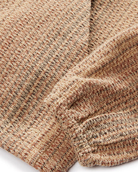 material shot of the elasticated cuffs on The Riptide Jacket in Baja Stripe, Outerwear by Taylor Stitch