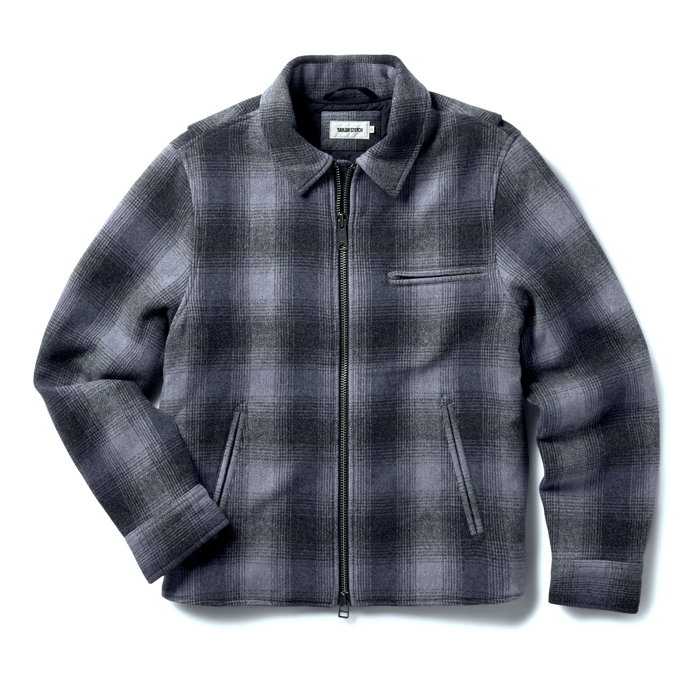 Plaid discount jacket wool