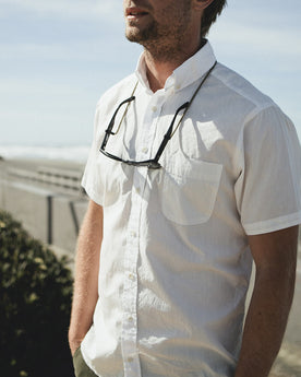 The Short Sleeve Jack in White: Alternate Image 4, Wovens by Taylor Stitch