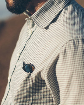 Antique Navy Check Club Collar: Alternate Image 1, Wovens by Taylor Stitch