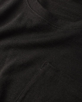 The Crewneck Pocket Tee in Black Merino: Alternate Image 3, Knits by Taylor Stitch