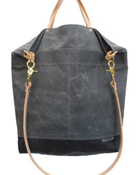 Ali Golden Reversible Tote - Grey/Blue Stripe: Featured Image, Accessories by Taylor Stitch