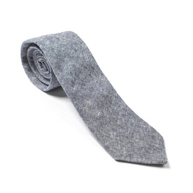 Navy Linen Chambray Tie: Featured Image