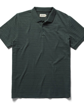 flatlay of The Polo in Dark Slate Jacquard, Knits by Taylor Stitch