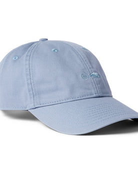 side view image of The Everyday Cap in Washed Blue Twill, Accessories by Taylor Stitch