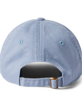 material shot of the back strap of The Everyday Cap in Washed Blue Twill, Accessories by Taylor Stitch