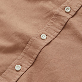 material shot of the buttons on The Jack in Dried Acorn Oxford