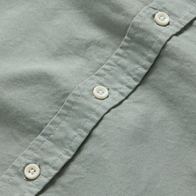 material shot of the buttons of The Jack in Slate Oxford