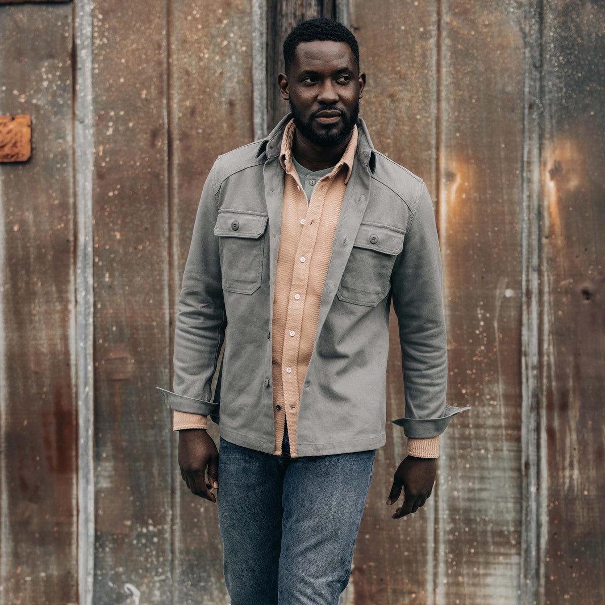 The Shop Shirt in Gravel Boss Duck | Taylor Stitch