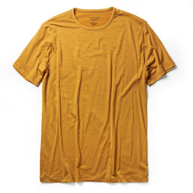 The Merino Tee in Heather Saffron - featured image