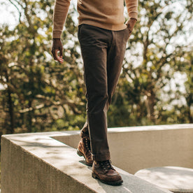 The Slim Foundation Pant in Organic Espresso - featured image