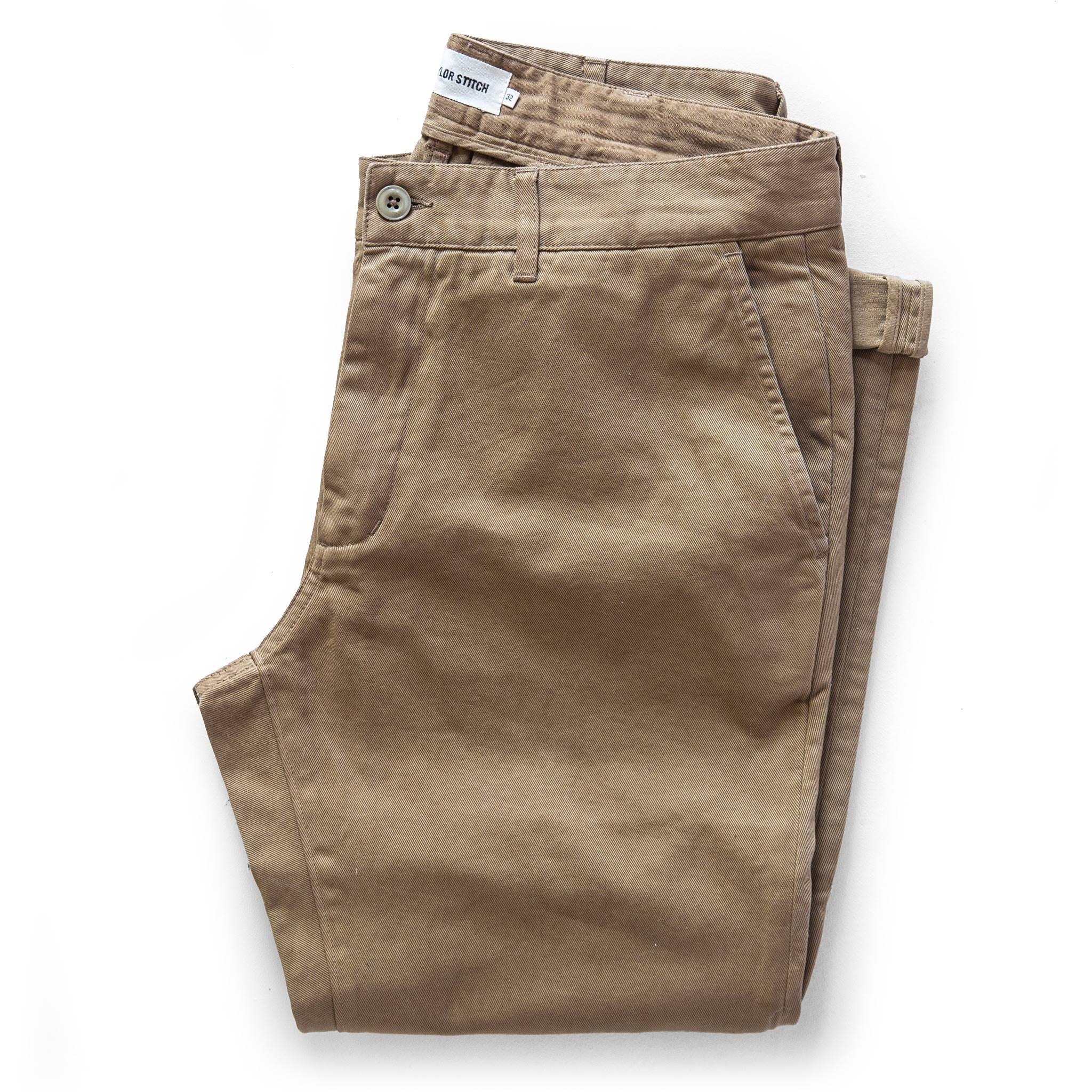 The Slim Foundation Chino Pant in Organic Khaki The Essentials