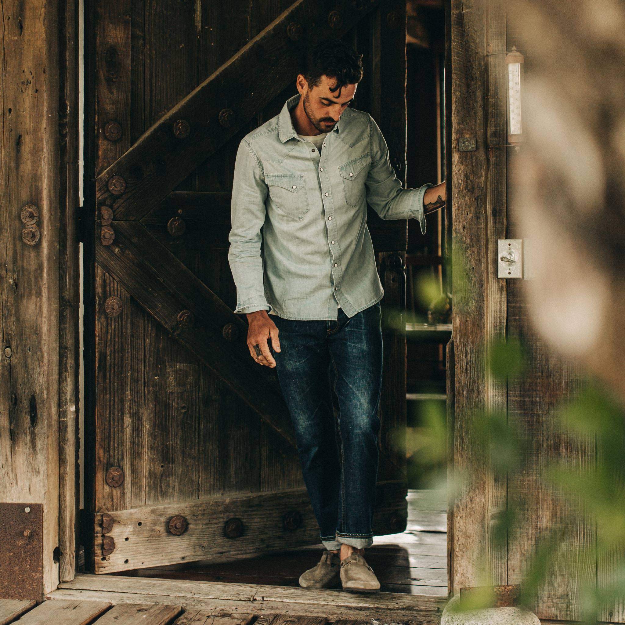 The Western Shirt in Washed Denim - Men\'s Denim Shirts | Men\'s Shirts |  Taylor Stitch