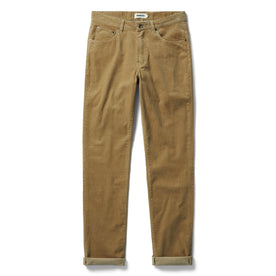 flatlay of The Democratic All Day Pant in Khaki Cord, shown in full