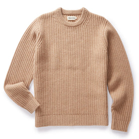 flatlay for The Fisherman Sweater in Camel