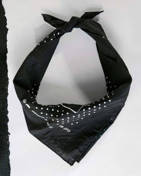 textural shot of The Bandana in Wherever The Road Takes You, tied, Accessories by Taylor Stitch