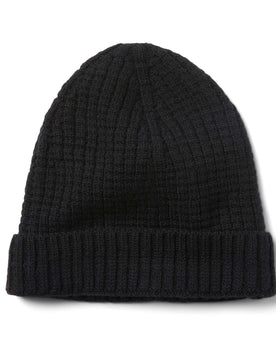 flatlay of The Waffle Beanie in Coal Merino, Accessories by Taylor Stitch