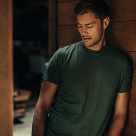 The Cotton Hemp Tee in Pine - featured image