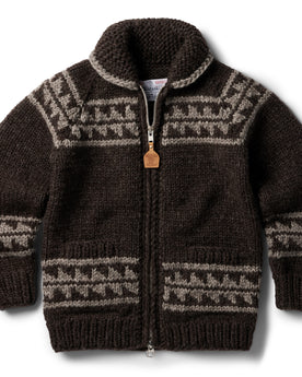 flatlay of The Seawall Hand-Knit Sweater in Mahogany, Knits by Taylor Stitch