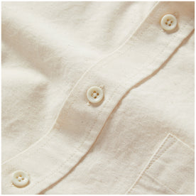 material shot of the buttons on The Jack in Sand Oxford