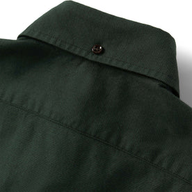 material shot of the back collar of The Jack in Spruce Houndstooth Check