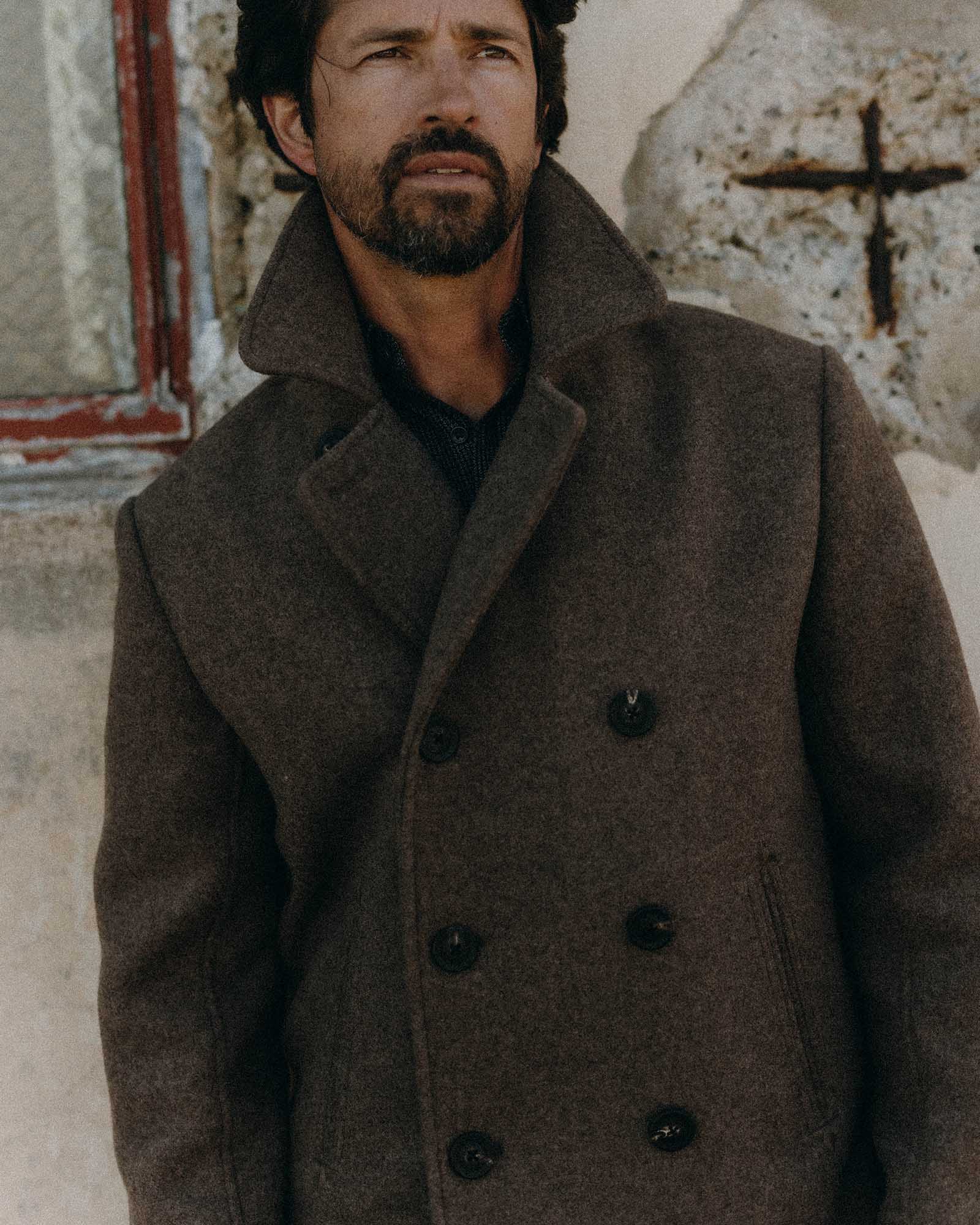 The Mariner Coat in Sable Melton Wool | Taylor Stitch