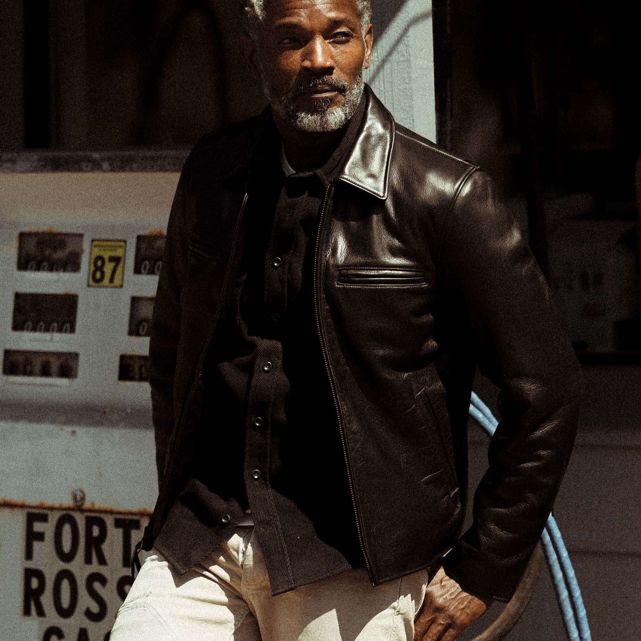 The Moto Jacket in Black Steerhide Men s Limited Taylor Stitch