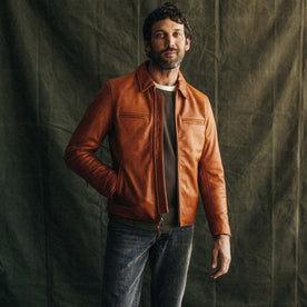 The Moto Jacket in Whiskey Steerhide - featured image