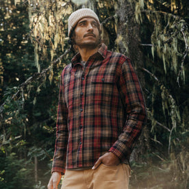 The Moto Utility Shirt in Cardinal Plaid - featured image