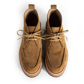material shot of the top of The Rambler Chukka in Mushroom Suede