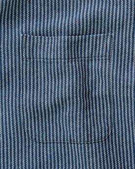 material shot of the buttons on The Jack in Roped Indigo, Wovens by Taylor Stitch