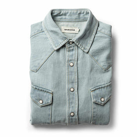 The Western Shirt in Washed Denim - featured image