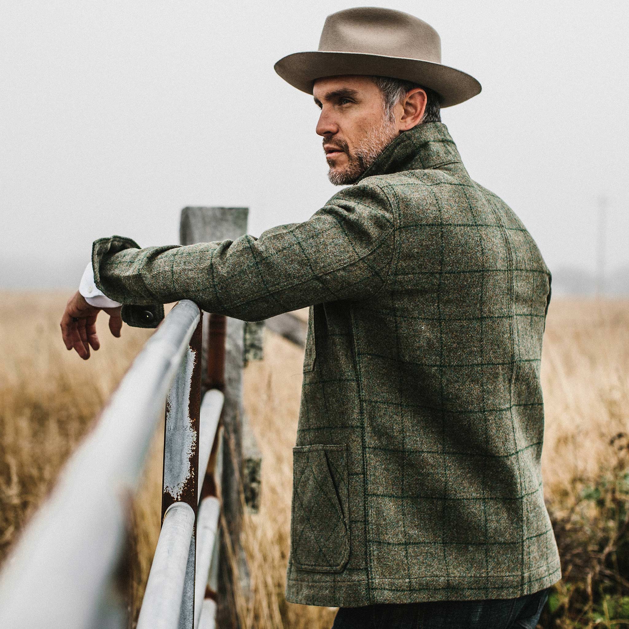 The Ojai Jacket in Windowpane Wool | Taylor Stitch