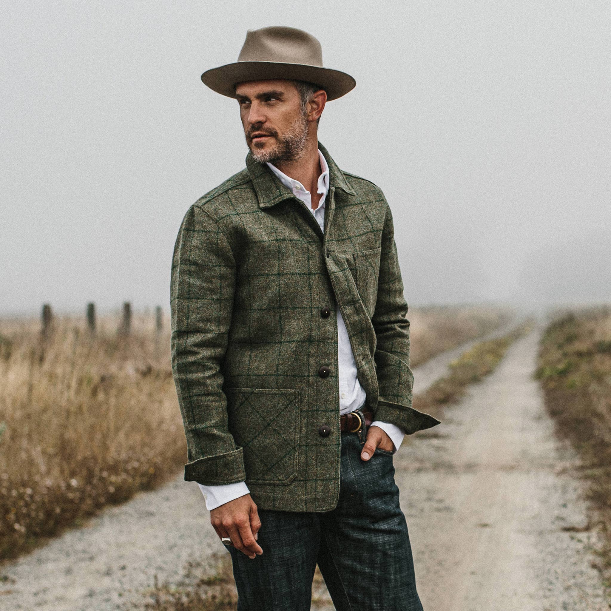 The Ojai Jacket in Windowpane Wool | Taylor Stitch