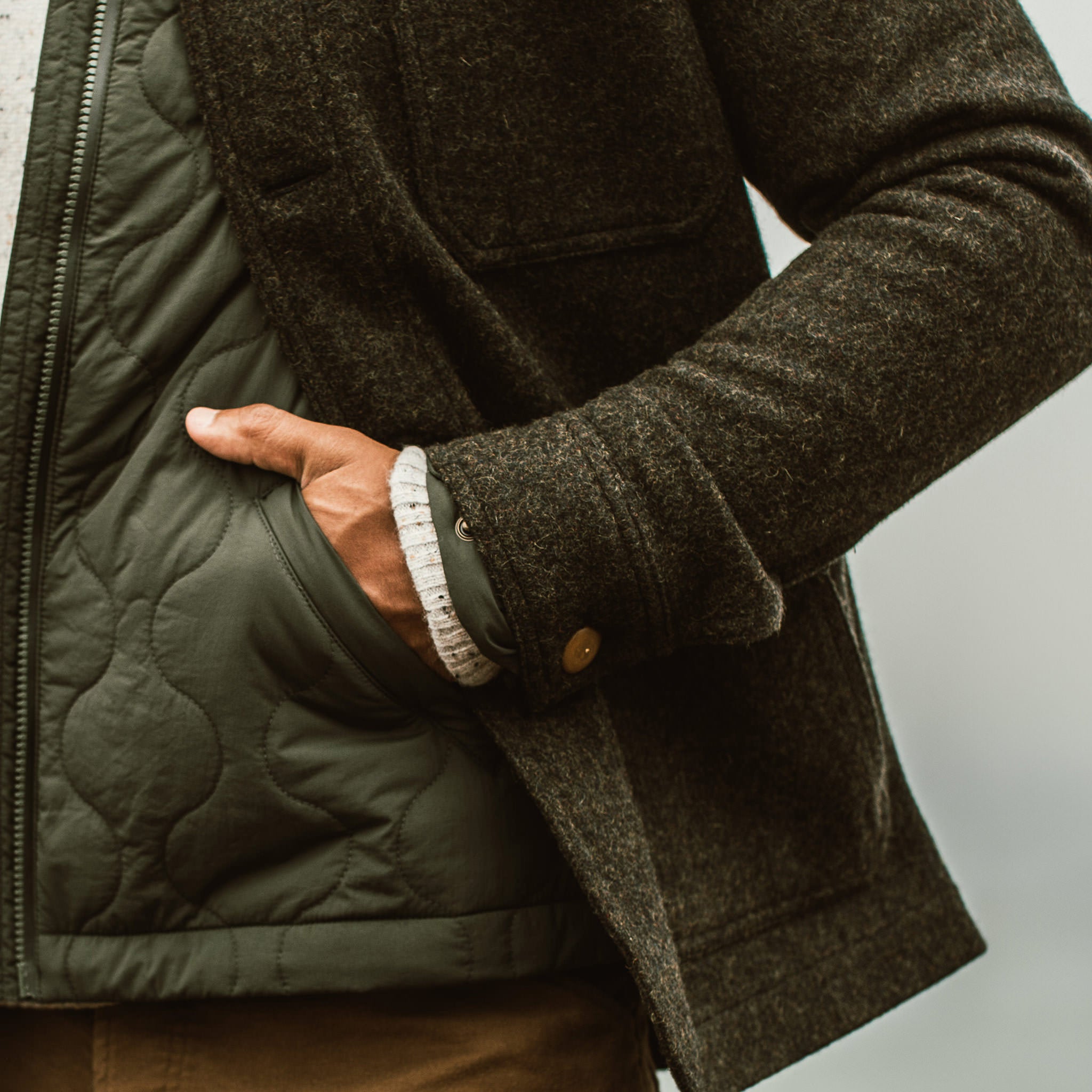 The Ojai Jacket in Shetland Moss | Taylor Stitch