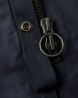 material shot of zipper and button, Outerwear by Taylor Stitch